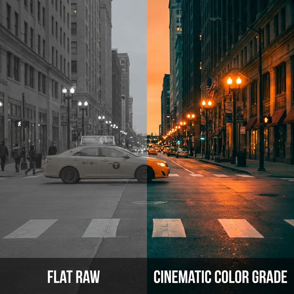 Cinematic color grading presets for any photo